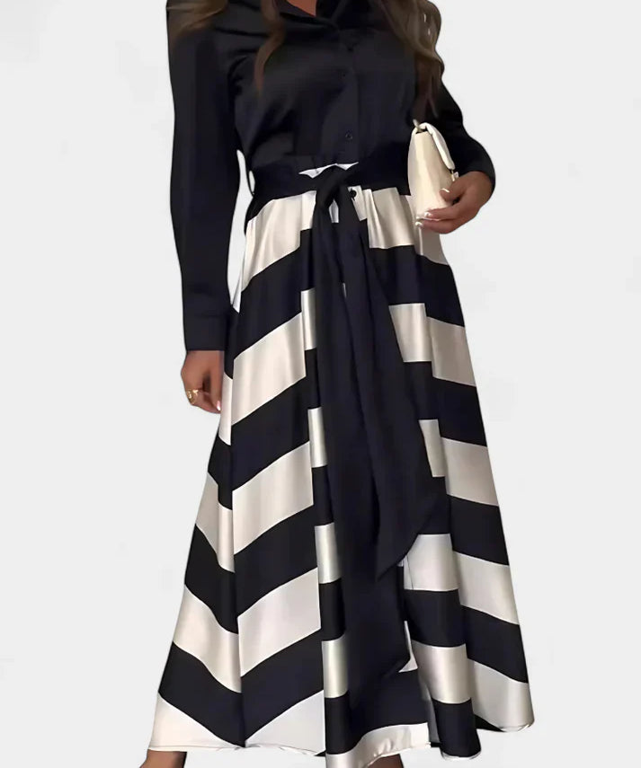 ALIONNE – Csíkos Maxi Ruha