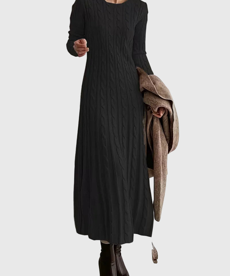 Vanessa - Elegáns Kötött Maxi Ruha