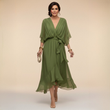 Anna - CHIFFON RUHA V-NECKKEL