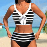 Laluna® | Csíkos Bikini Magas Derékkal