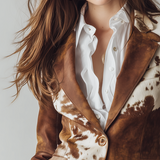 Agathe | Vintage, tehénmintás, környezetbarát blézer