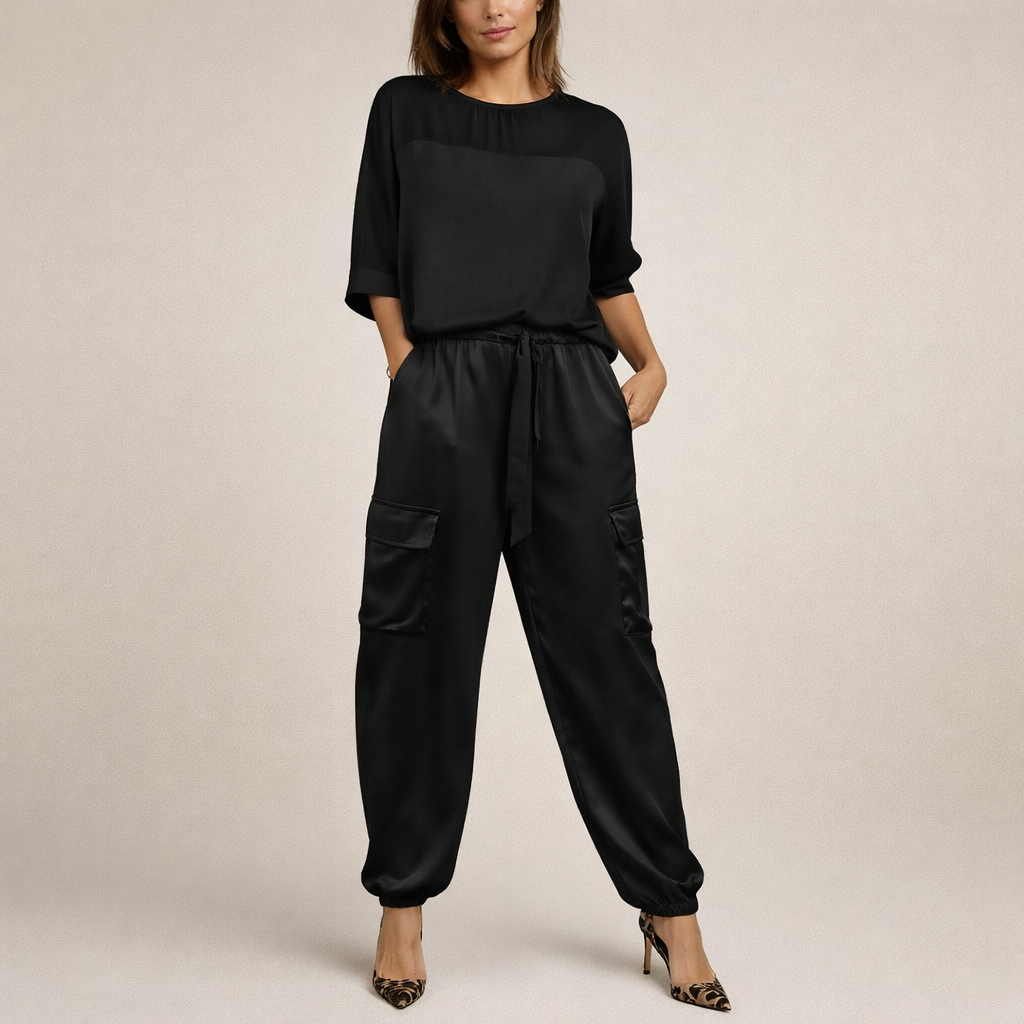 Clara | Laid-back Satin Cargo Szett