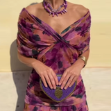 Ágnes - Elegáns Maxi Estélyi Ruha V-kivágással