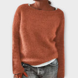 Regine – egyszínű kötött pulóver