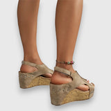Mia – Vintage platform szandál