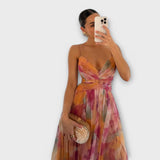 Monika - Elegáns Női Maxi Ruha