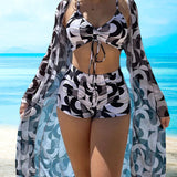 Laluna® | 3 részes mintás bikini szett