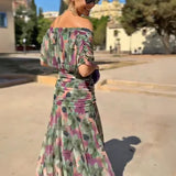 Ágnes - Elegáns Maxi Estélyi Ruha V-kivágással