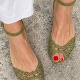 Isadora | Arany Fonott Szandál