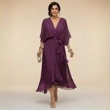 Anna - CHIFFON RUHA V-NECKKEL