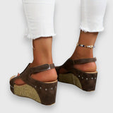 Mia – Vintage platform szandál