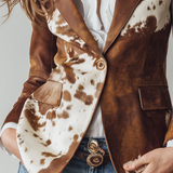 Agathe | Vintage, tehénmintás, környezetbarát blézer