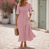 Valentina | Elegáns Midi Ruha Előnyös Hatással