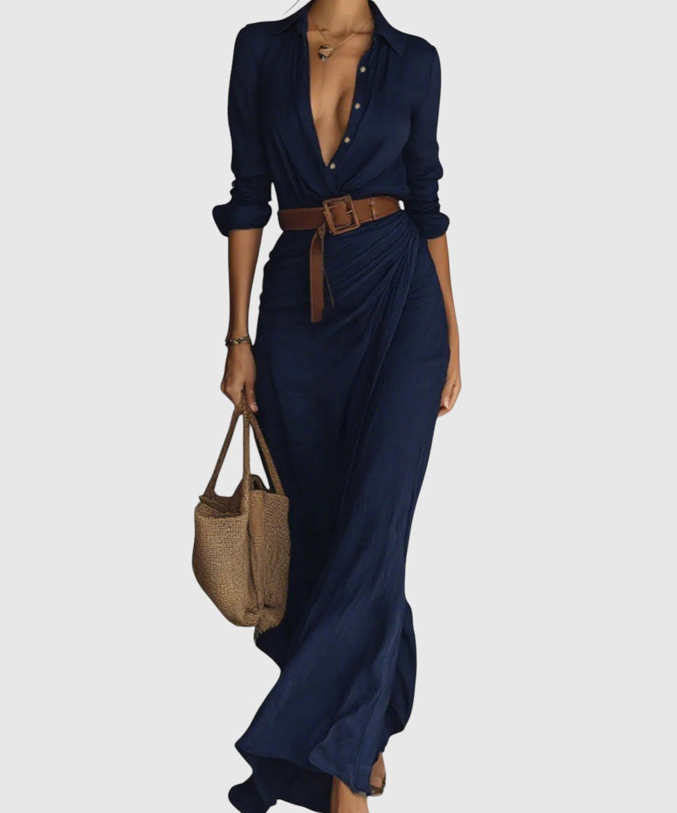 Klara – Elegáns dekoltázsú ruha