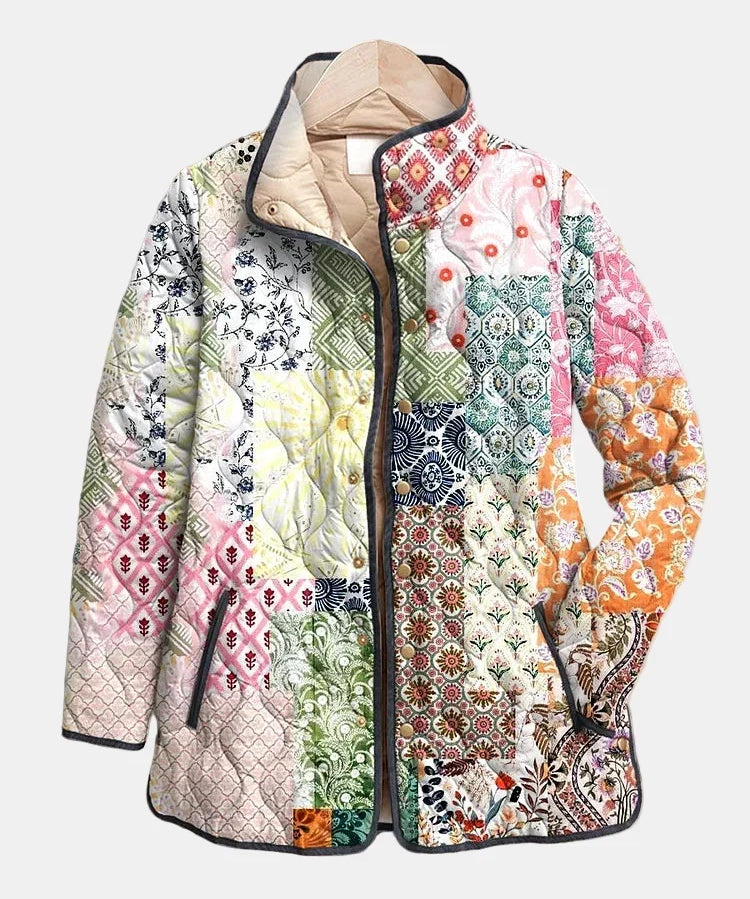 ELENA | Tavaszi Patchwork Bohém Kabát Florence