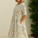 Eliza | Relaxált Midi Ruha - Effortless Elegance, Mindennapi Kényelem