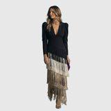 Gabriella - Elegáns Rojtos Maxi Ruha