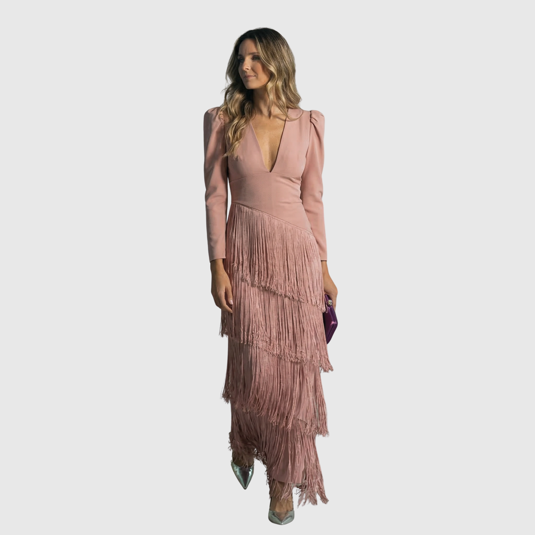 Gabriella - Elegáns Rojtos Maxi Ruha