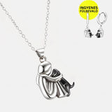 Hug Pendant Necklace with Bonus Earrings – Limited Time Offer
