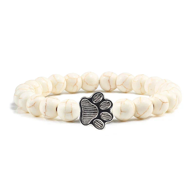 Pulseira de Pata com Contas – Design em Pedra Natural