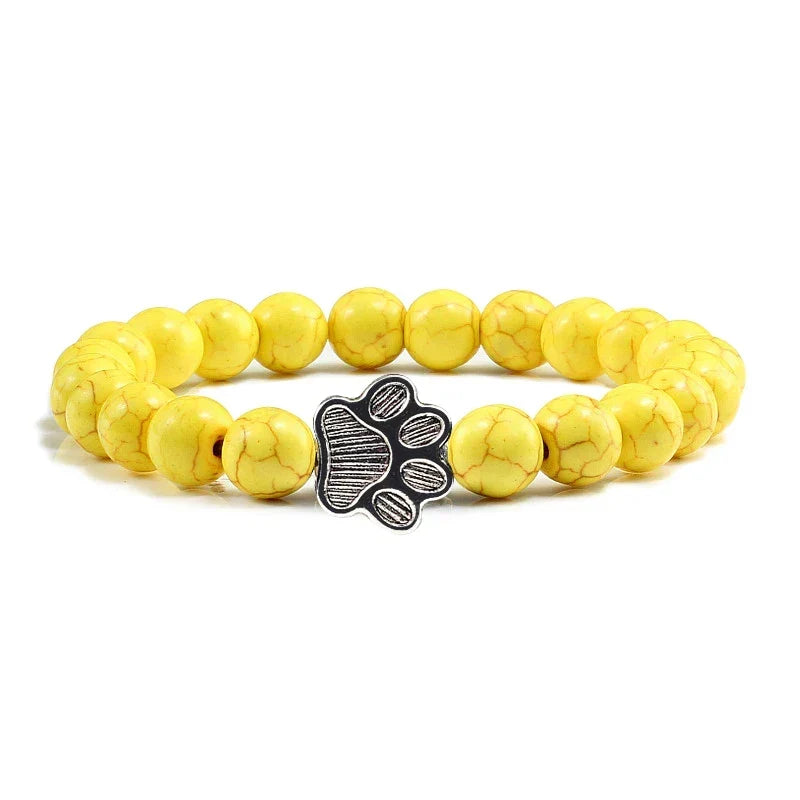 Pulseira de Pata com Contas – Design em Pedra Natural