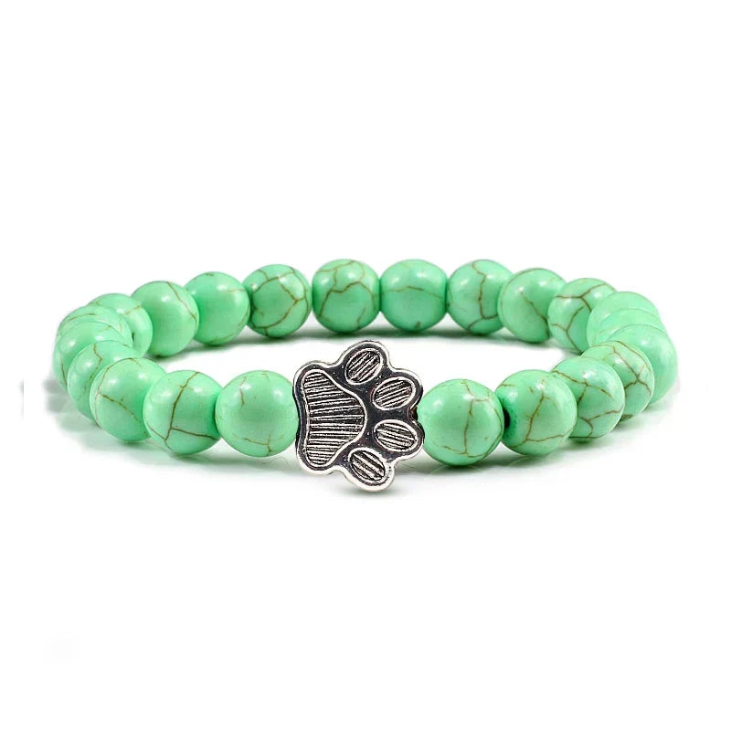 Pulseira de Pata com Contas – Design em Pedra Natural