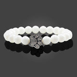 Pulseira de Pata com Contas – Design em Pedra Natural