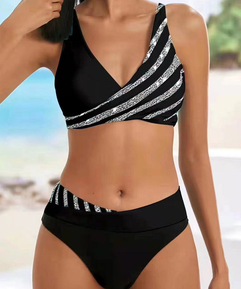Mona - Nyomtatott Bikini Meleg Színekben