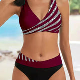 Mona - Nyomtatott Bikini Meleg Színekben