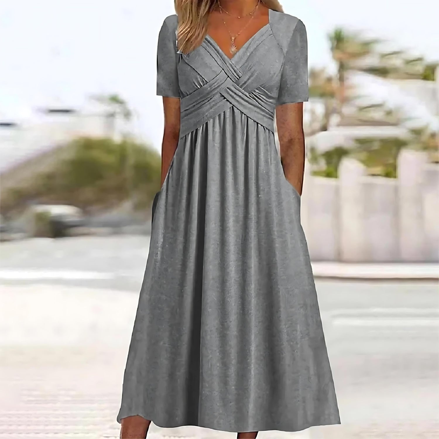 JELENA | ELEGÁNS A-LINE MIDI RUHA