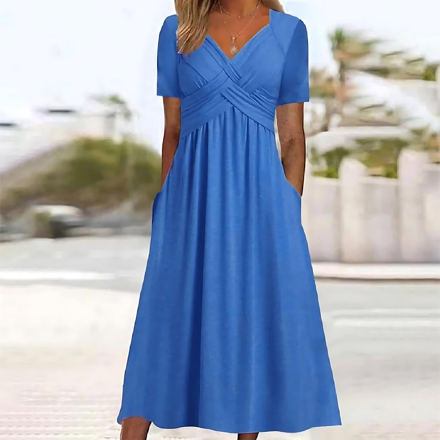 JELENA | ELEGÁNS A-LINE MIDI RUHA
