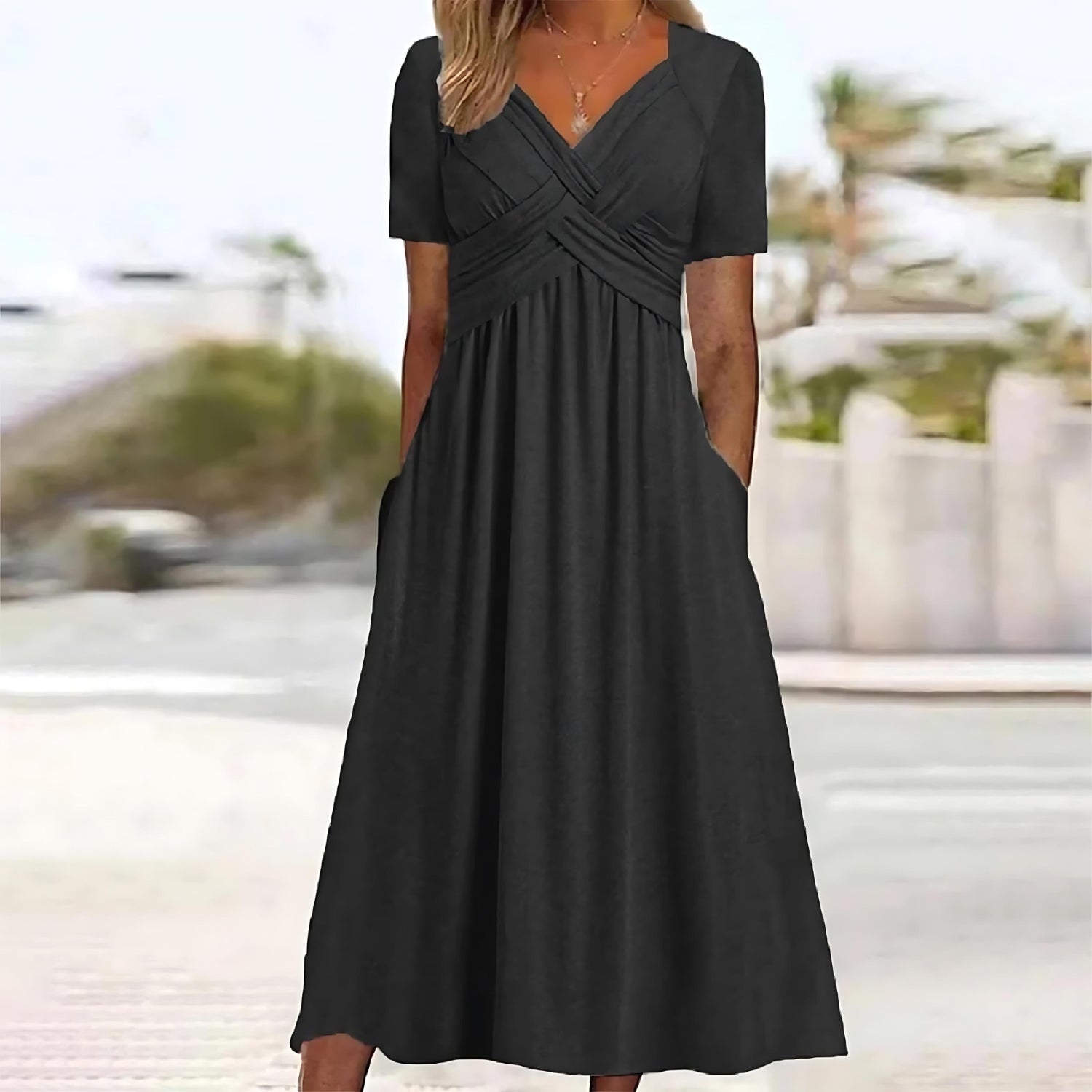 JELENA | ELEGÁNS A-LINE MIDI RUHA