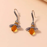Conjunto de Colar e Brincos Vintage com Abelha