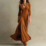 Mirella™ | Hosszú, lágy bársonydressz