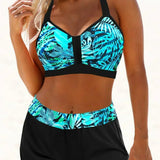 Janette - Magas derekú bordázott bikini
