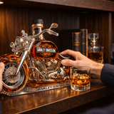 Harley-Davidson különkiadású whisky üveg