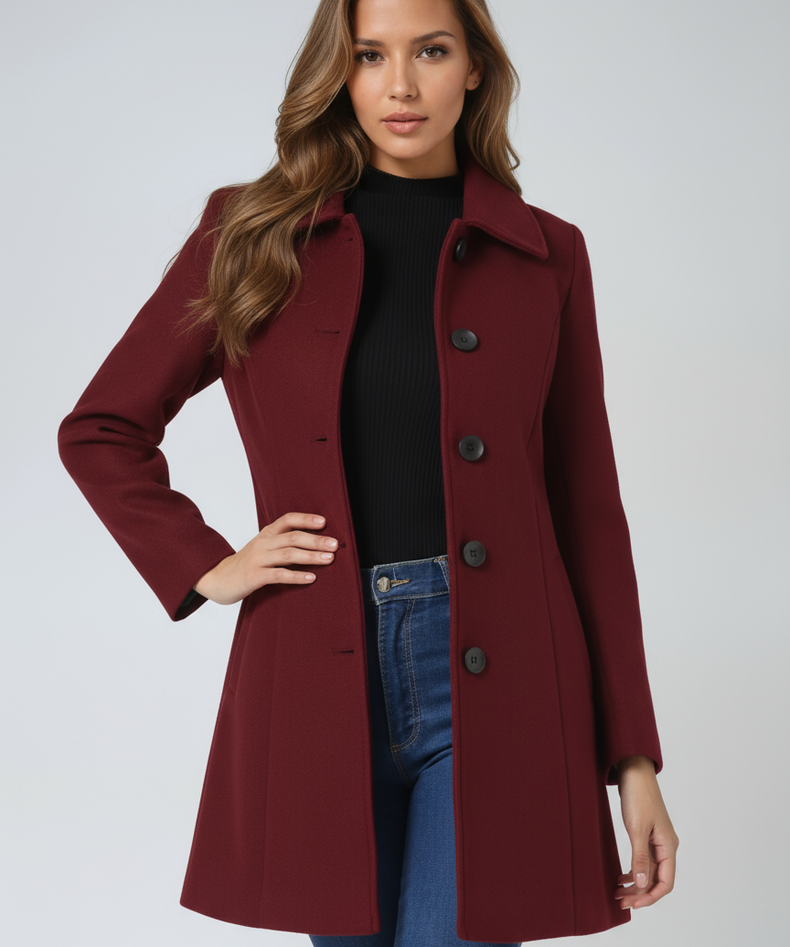 Josephine - Női Egysoros Téli Trench Kabát