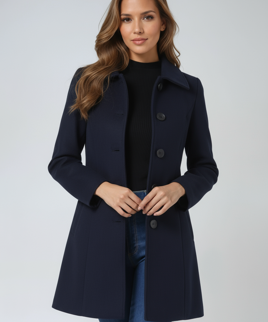 Josephine - Női Egysoros Téli Trench Kabát