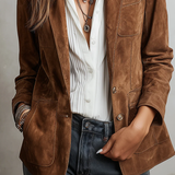 Marcelle | Vintage, barna blézer