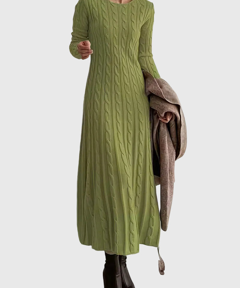 Vanessa - Elegáns Kötött Maxi Ruha