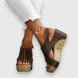 Mia – Vintage platform szandál