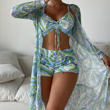 Laluna® | 3 részes mintás bikini szett