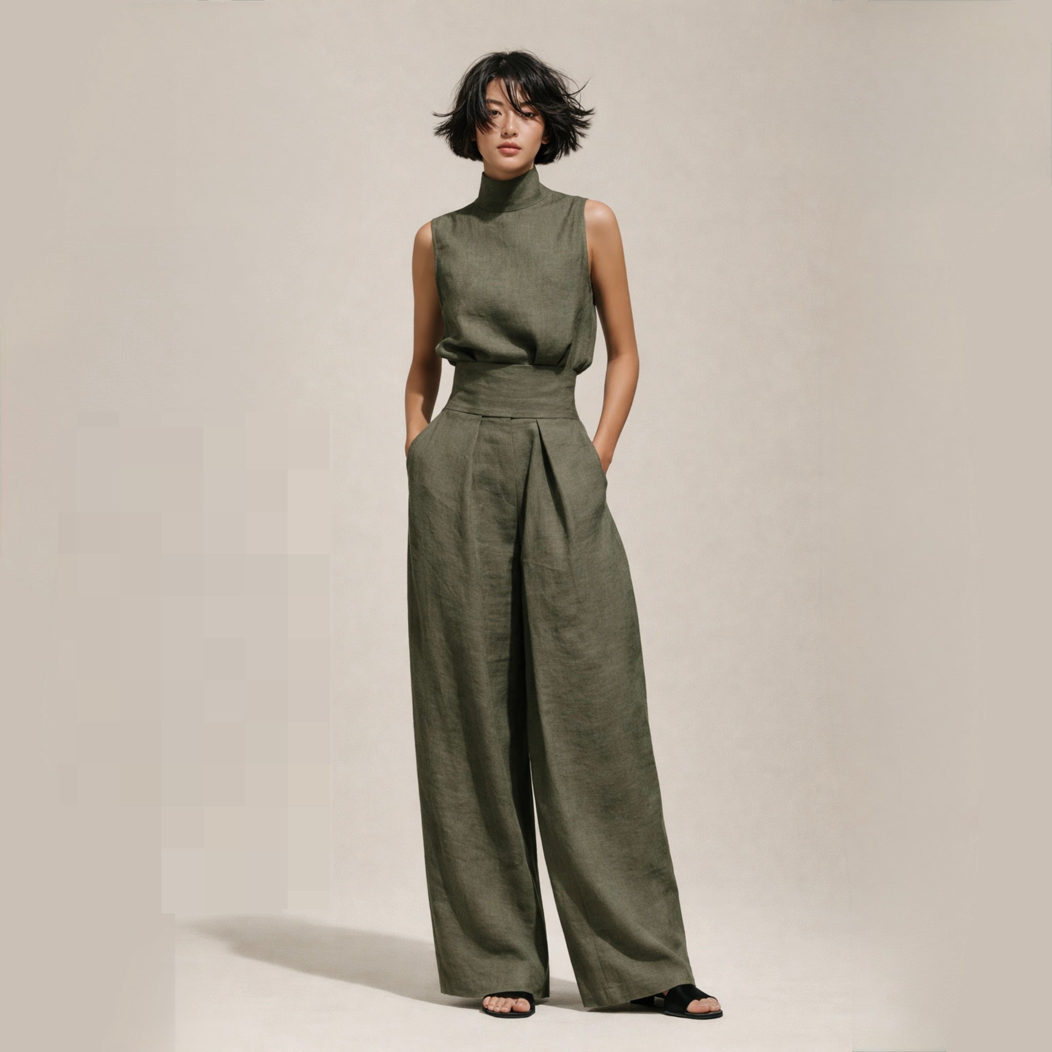 Elisa | Elegáns Jumpsuit Magas Derékkal